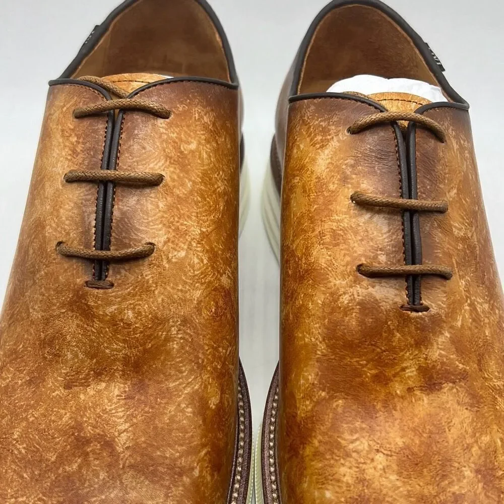 Taft statement oxford Lace up walnut leather Men dress shoes Men 10.5‎ New